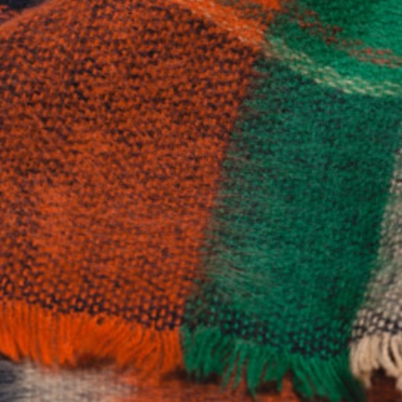 ZARA Checked/Striped Scarf:Multi Color. Size:M - Picture 3 of 4